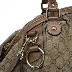 Pre Owned Gucci Monogram Canvas Sukey Dome Bag