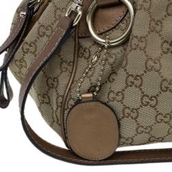 Pre Owned Gucci Monogram Canvas Sukey Dome Bag