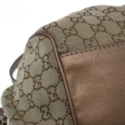 Pre Owned Gucci Monogram Canvas Sukey Dome Bag