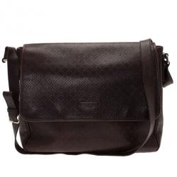 مملوكة مسبقًا Gucci Brown Micro Guccissima Leather Joy Messenger Bag
