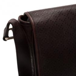 مملوكة مسبقًا Gucci Brown Micro Guccissima Leather Joy Messenger Bag