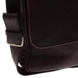 مملوكة مسبقًا Gucci Brown Micro Guccissima Leather Joy Messenger Bag