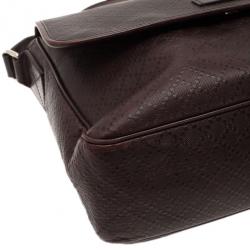 مملوكة مسبقًا Gucci Brown Micro Guccissima Leather Joy Messenger Bag