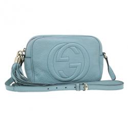 مملوكة مسبقًا Gucci Aqua Leather Soho Disco Shoulder Bag