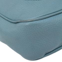 مملوكة مسبقًا Gucci Aqua Leather Soho Disco Shoulder Bag