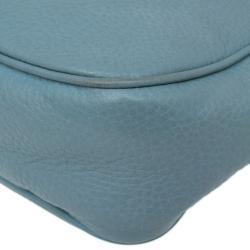 مملوكة مسبقًا Gucci Aqua Leather Soho Disco Shoulder Bag