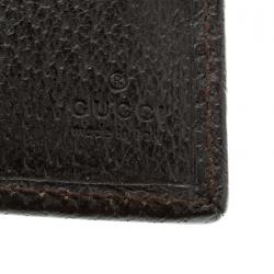 Gucci Beige/Brown GG Canvas Web Continental Wallet
