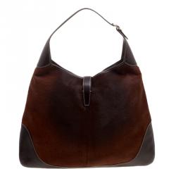 Pre Owned حقيبة غوتشي O جاكي ويب كانفاس GG أوف وايت/ بيج