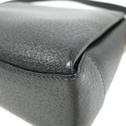 مملوكة مسبقًا Gucci Black Leather Bamboo Turn Lock Crossbody