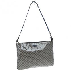 مملوكة مسبقًا Gucci Blue GG Coated Canvas Large Crossbody