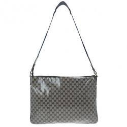 مملوكة مسبقًا Gucci Blue GG Coated Canvas Large Crossbody