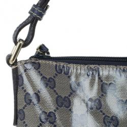 مملوكة مسبقًا Gucci Blue GG Coated Canvas Large Crossbody