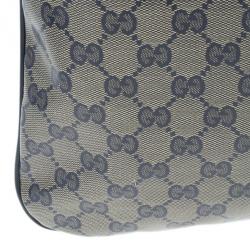 مملوكة مسبقًا Gucci Blue GG Coated Canvas Large Crossbody