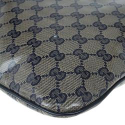 مملوكة مسبقًا Gucci Blue GG Coated Canvas Large Crossbody