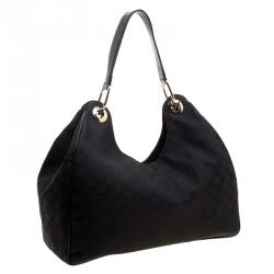 Pre Owned حقيبة غوتشي نايلون GG سوداء