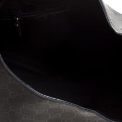 Pre Owned حقيبة غوتشي نايلون GG سوداء