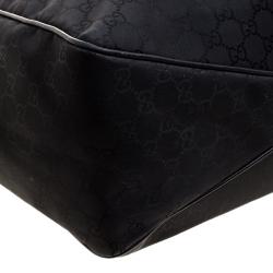 Pre Owned حقيبة غوتشي نايلون GG سوداء