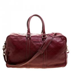 مملوكة مسبقًا حقيبة دفل غوتشي جلد غوتشيسيما حمراء