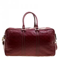 مملوكة مسبقًا حقيبة دفل غوتشي جلد غوتشيسيما حمراء