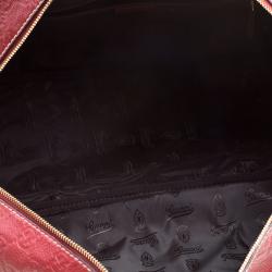 مملوكة مسبقًا حقيبة دفل غوتشي جلد غوتشيسيما حمراء