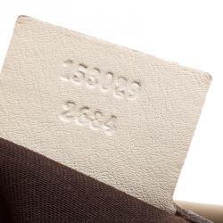 Pre Owned Gucci Beige/Off-white GG Canvas Medium Web Jackie O Hobo