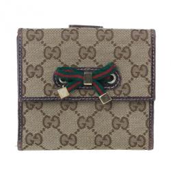 Pre Owned Gucci GG Canvas Princy Compact Wallet