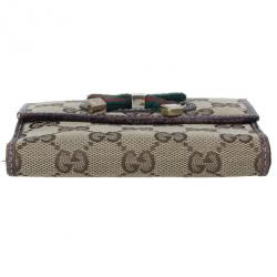 Pre Owned Gucci GG Canvas Princy Compact Wallet