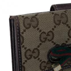 Pre Owned Gucci GG Canvas Princy Compact Wallet