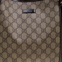 Pre Owned Gucci Beige/Brown GG Supreme Canvas Medium Joy Tote