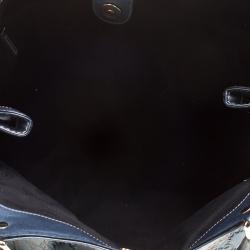 Pre Owned Gucci Teal Blue Guccissima Leather Large Sukey Tote