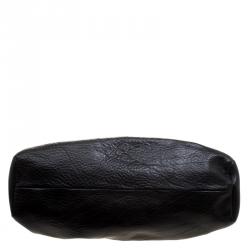 Pre Owned حقيبة دكتور غوتشي خشب وجلد محبب سوداء