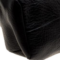 Pre Owned حقيبة دكتور غوتشي خشب وجلد محبب سوداء