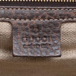 Pre Owned حقيبة غوتشي كانفاس GG بيج كريستال بامبو بشراشيب