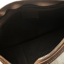 Pre Owned حقيبة غوتشي جوي بوسطن صغيرة كانفاس مقوى GG بيضاء/ سوداء