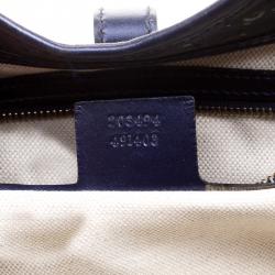 Pre Owned Gucci Purple Imprime Canvas Jackie O Shoulder Bag