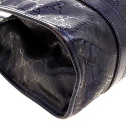 Pre Owned Gucci Purple Imprime Canvas Jackie O Shoulder Bag