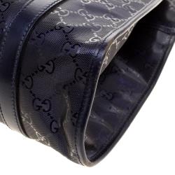 Pre Owned Gucci Purple Imprime Canvas Jackie O Shoulder Bag