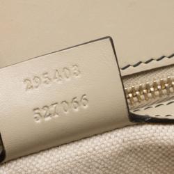 Pre Owned Gucci Beige GG Canvas/Leather Large Emily Chain Shoulder Bag