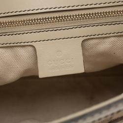 Pre Owned Gucci Beige GG Canvas/Leather Large Emily Chain Shoulder Bag