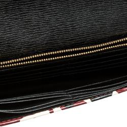 Gucci Brown Leopard Print Leather Wallet On Chain