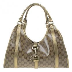 Pre Owned Gucci GG Crystal Monogram Joy Medium Shoulder Bag
