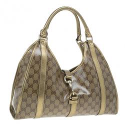 Pre Owned Gucci GG Crystal Monogram Joy Medium Shoulder Bag