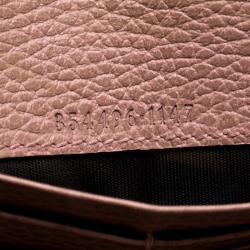 Gucci Khaki Pebbled Leather Continental Wallet