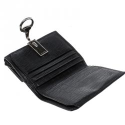 Gucci Black GG Canvas Horsebit Clasp Wallet