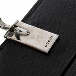 Gucci Black GG Canvas Horsebit Clasp Wallet