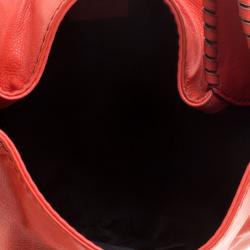 Pre Owned Gucci Orange Leather New Jackie Shoulder Bag