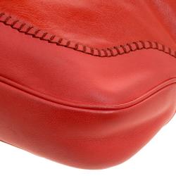 Pre Owned Gucci Orange Leather New Jackie Shoulder Bag