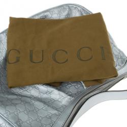 Gucci Silver Guccissima Sukey Medium Tote