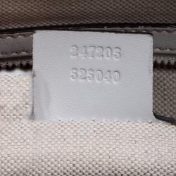 Pre Owned حقيبة بوسطن غوتشي فنتدج وسي جلد سوداء متوسطة