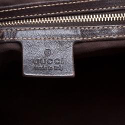 Pre Owned Gucci Beige/Ebony GG Canvas Medium Pelham Hobo